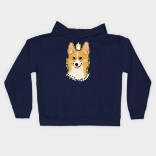 Corgi Royalty Kids Hoodie